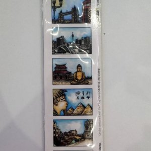 870 Tampon Edge : 8 labels : Voyage autour du monde Isaleocrea Saint Pourçain sur Sioule Allier Auvergne